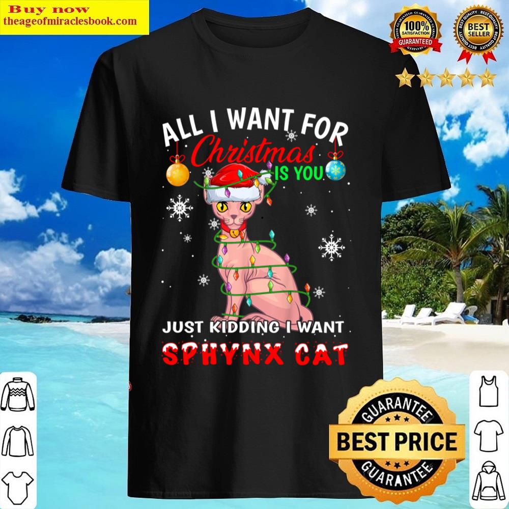 Cute Sphynx Cat Xmas Shirt