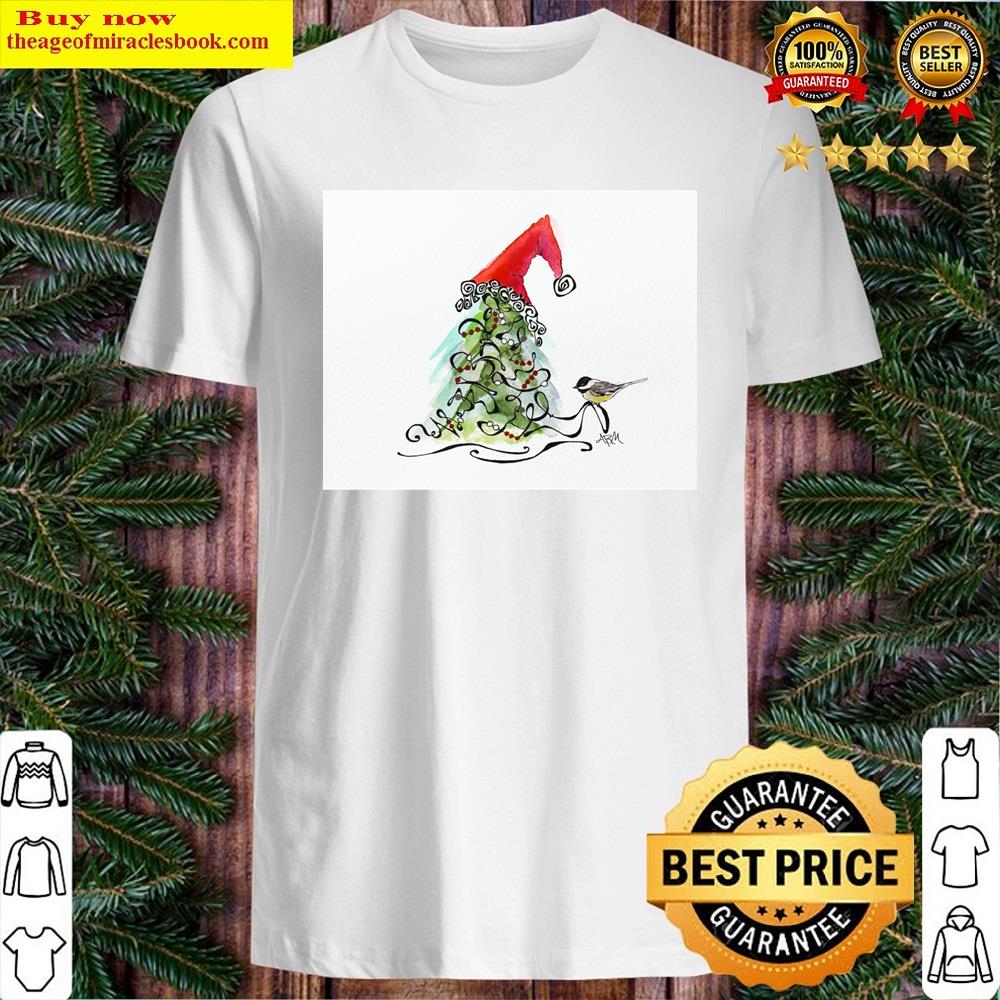 Christmas Chickadee Long Shirt