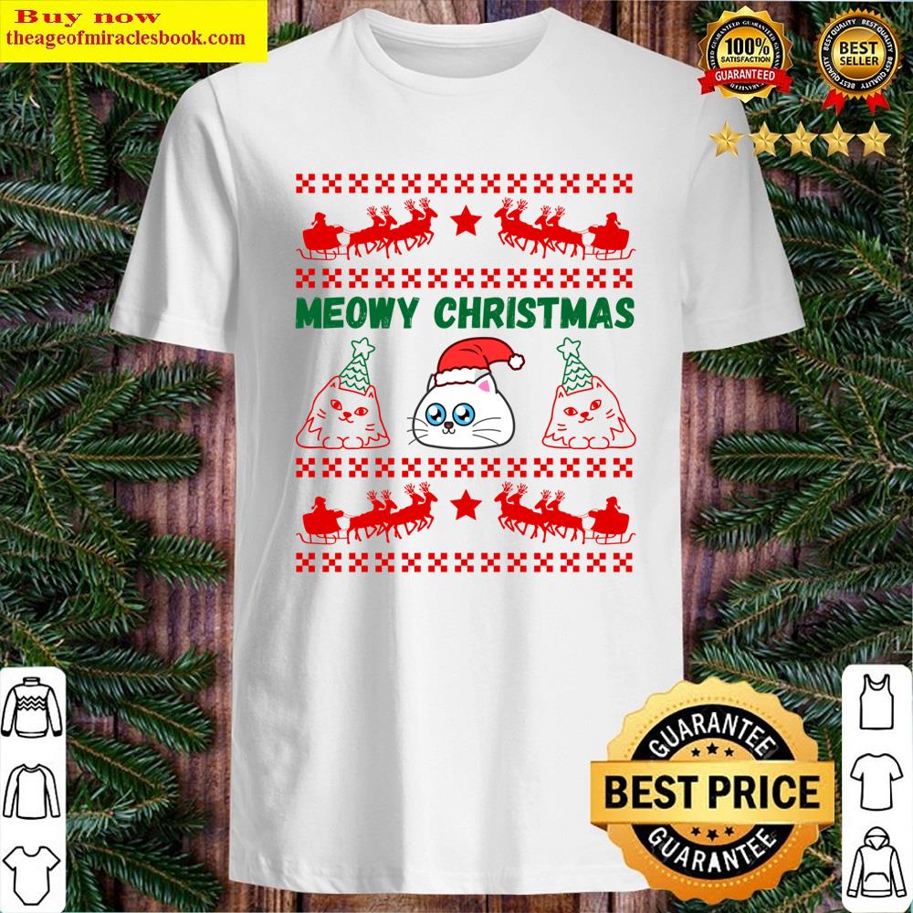 Meowy Christmas Pullover Shirt
