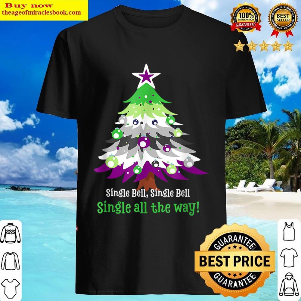 Funny Oriented Aroace Christmas Tree Pride Essential Shirt