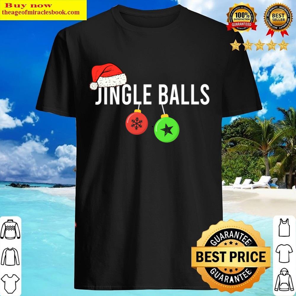 Jingle Balls Basic Christmas Matching Couple Shirt