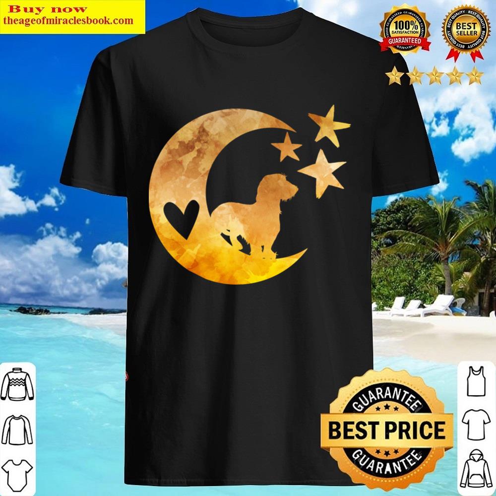 Wire Haired Dachshund On The Moon Shirt