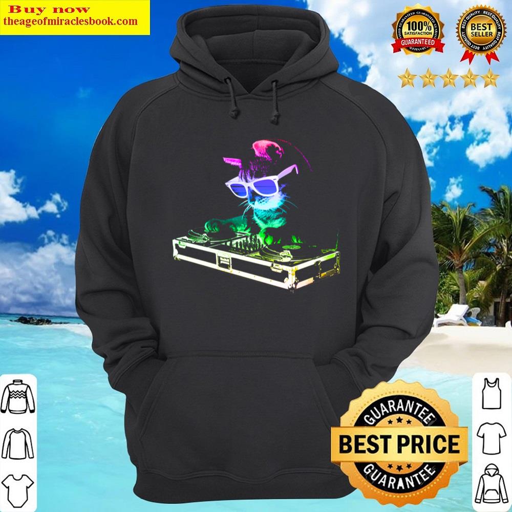 Alternative view of House Cat Rainbow Dj Kitty Essential Shirt