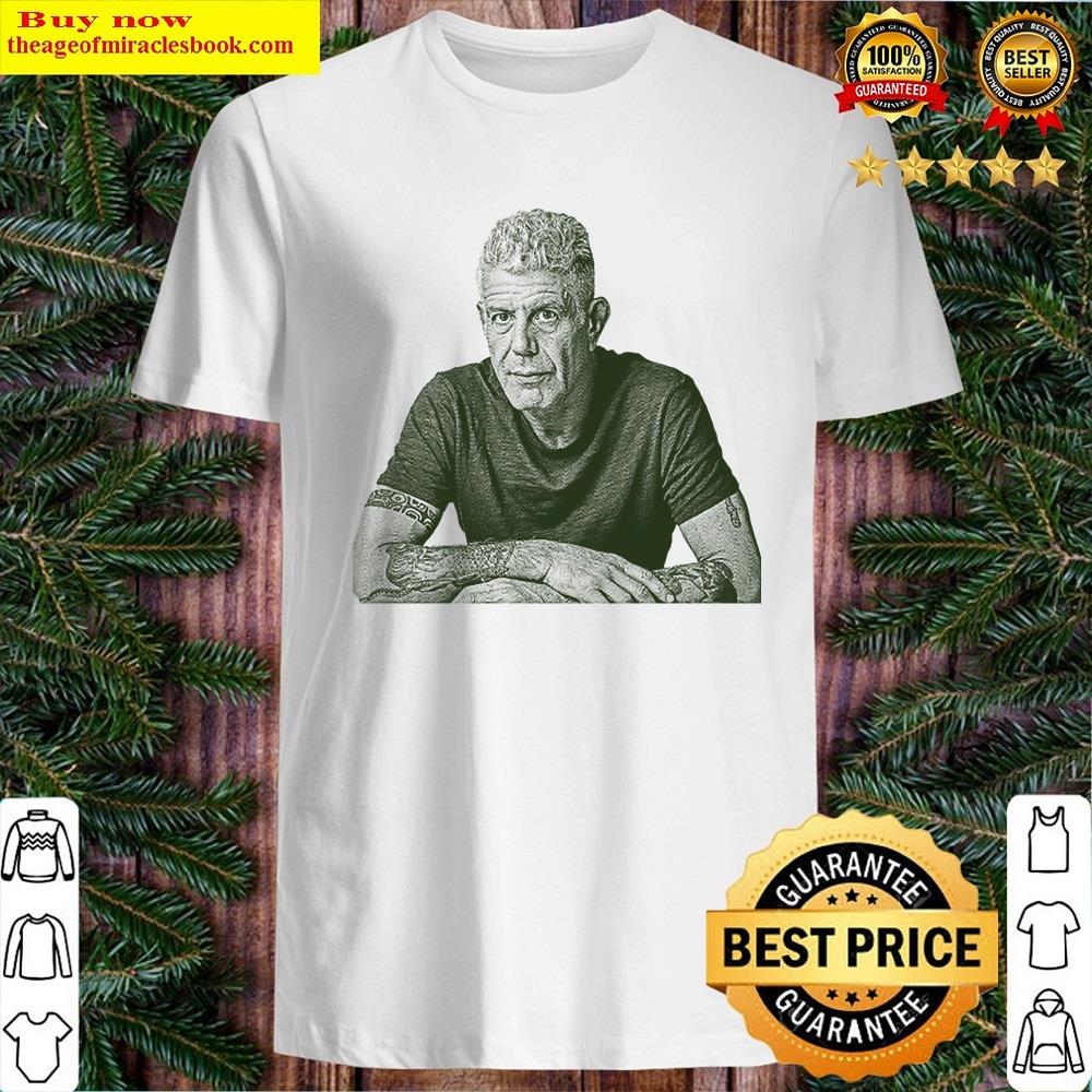Anthony Bourdain Engraving Essential Shirt