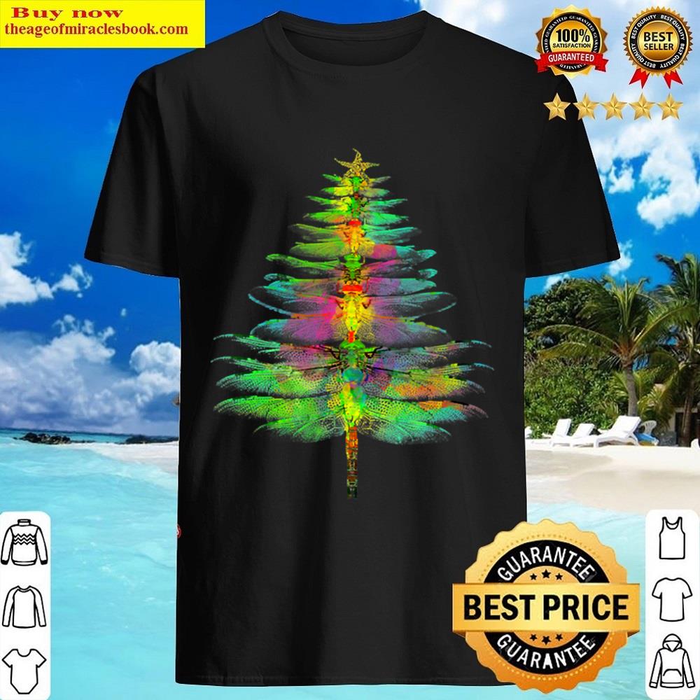 Funny Dragonfly Christmas Tree Shirt Funny Dragonfly Christmas Tree Shirt