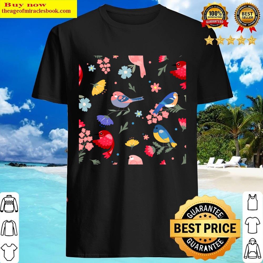 Everybirdy Golder Birds Pattern Shirt