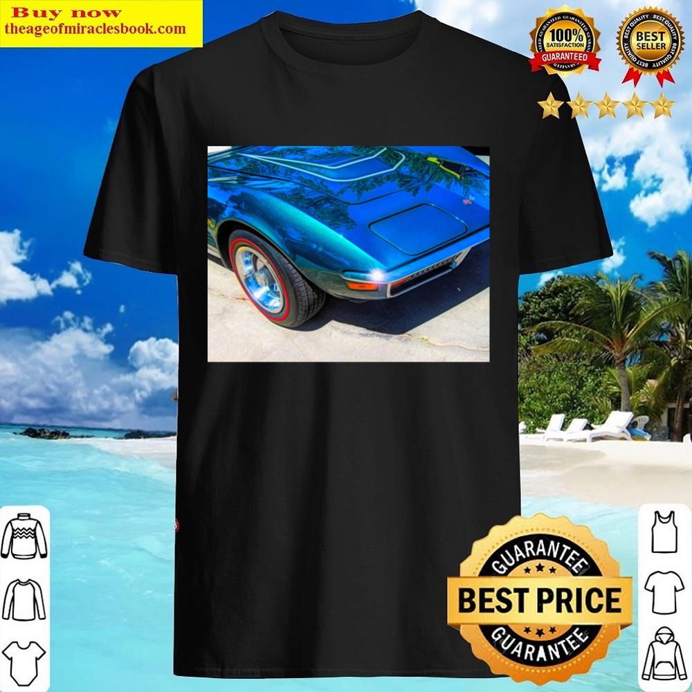 Green 1972 Corvette Front Corner Shirt