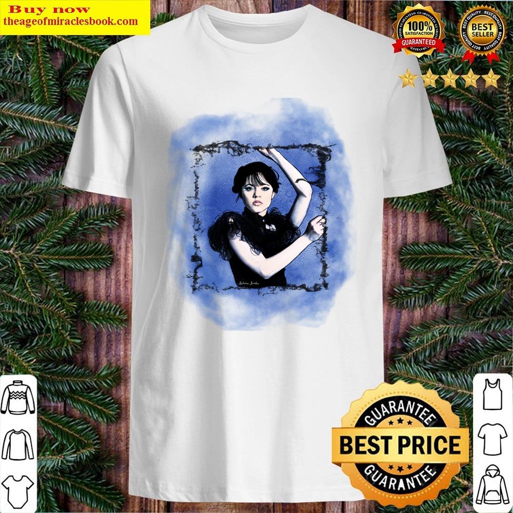 Wednesday Addams Blue Shirt