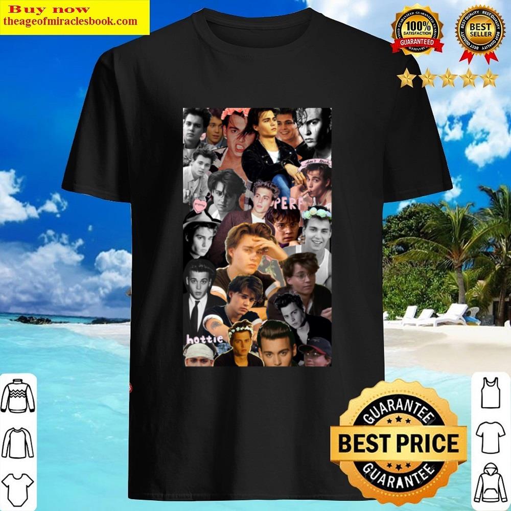Young Johnny Depp Collage Shirt