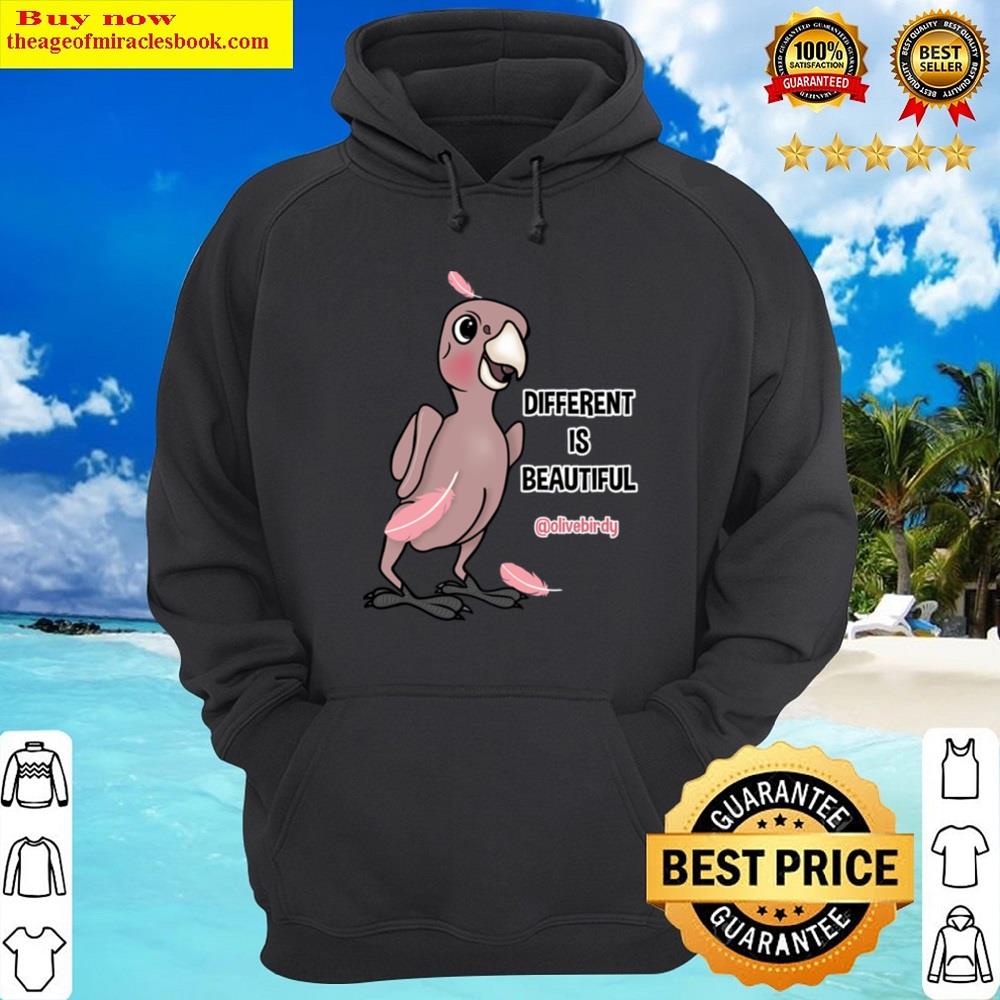 Alternative view of Olive Different Is Beautiful Shirt