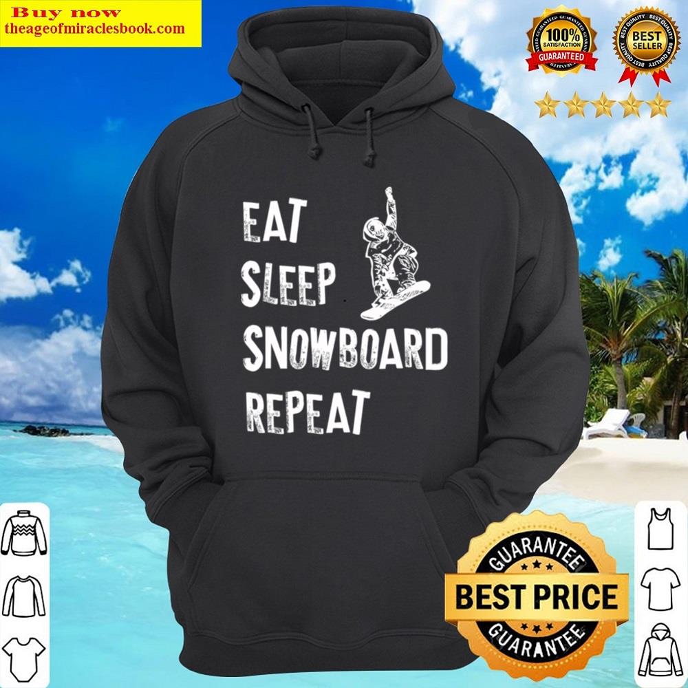 Alternative view of Eat Sleep Snowboard Repeat Shirt