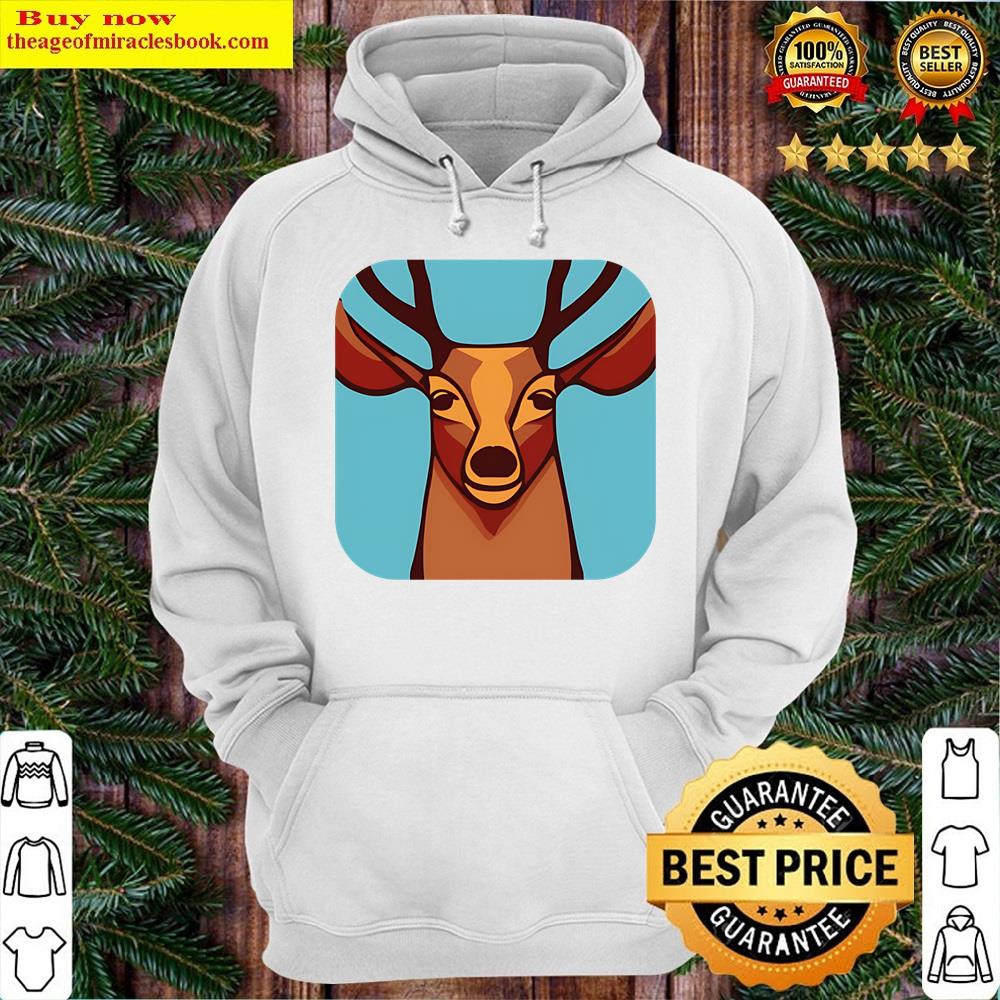 Alternative view of Mystical Deer Abstract Design Shirt