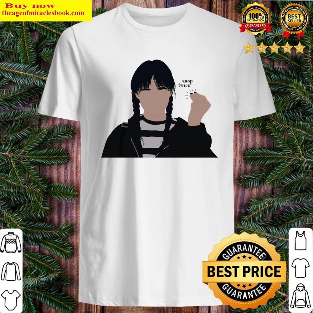 Snap Twice Wednesday Addams Shirt