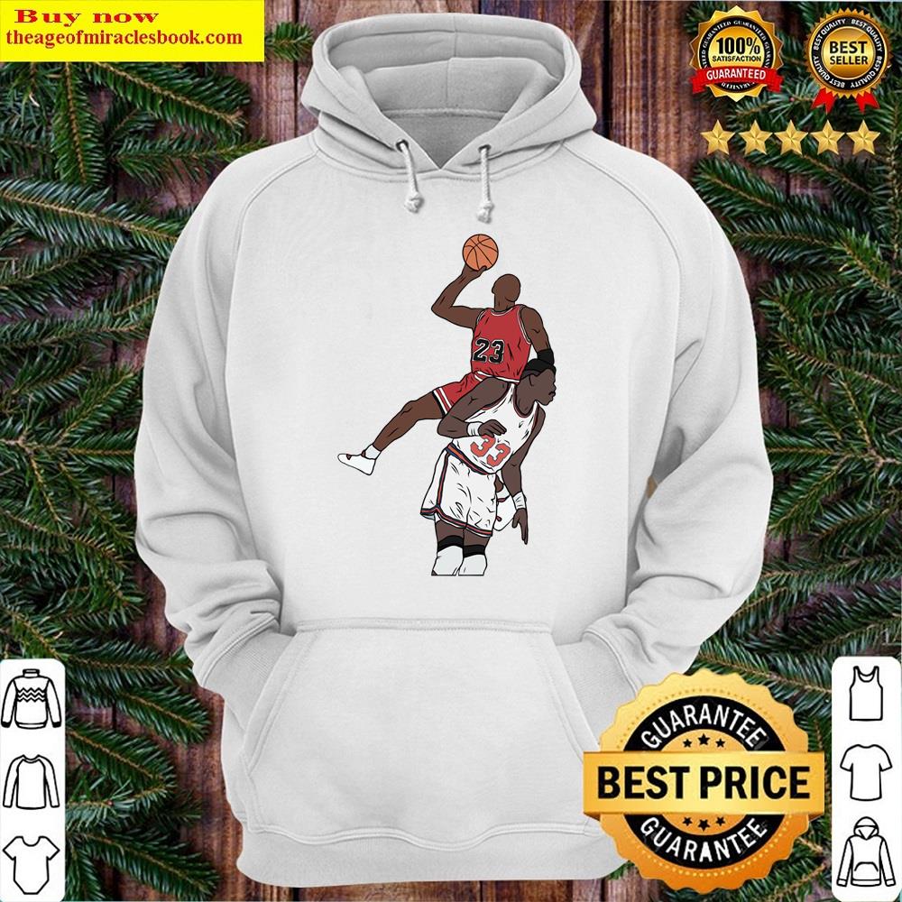Alternative view of Michael Jordan Dunk Over Patrick Ewing Shirt