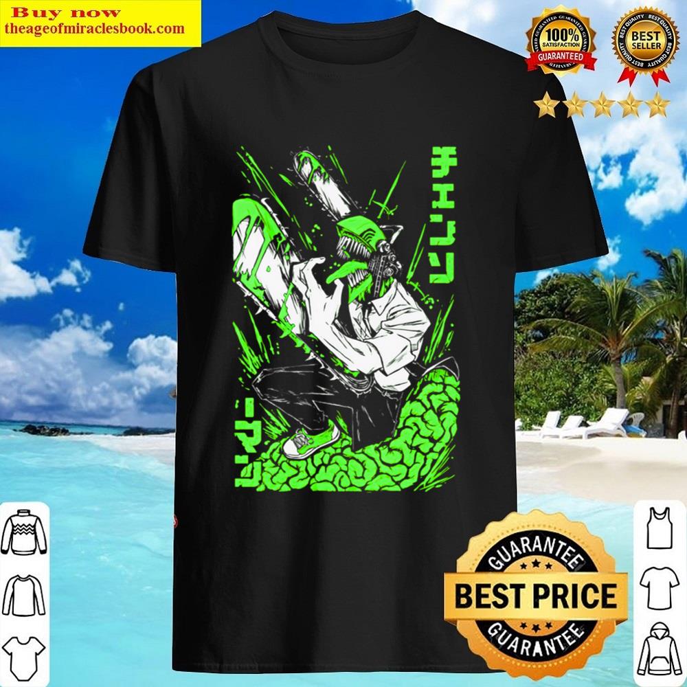 Denji Green Chainsaw Man Shirt