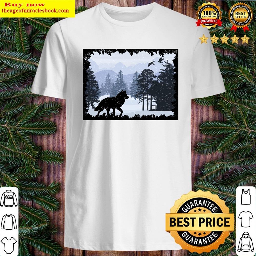 Snowy Cabin Wolfquest Dream Shirt