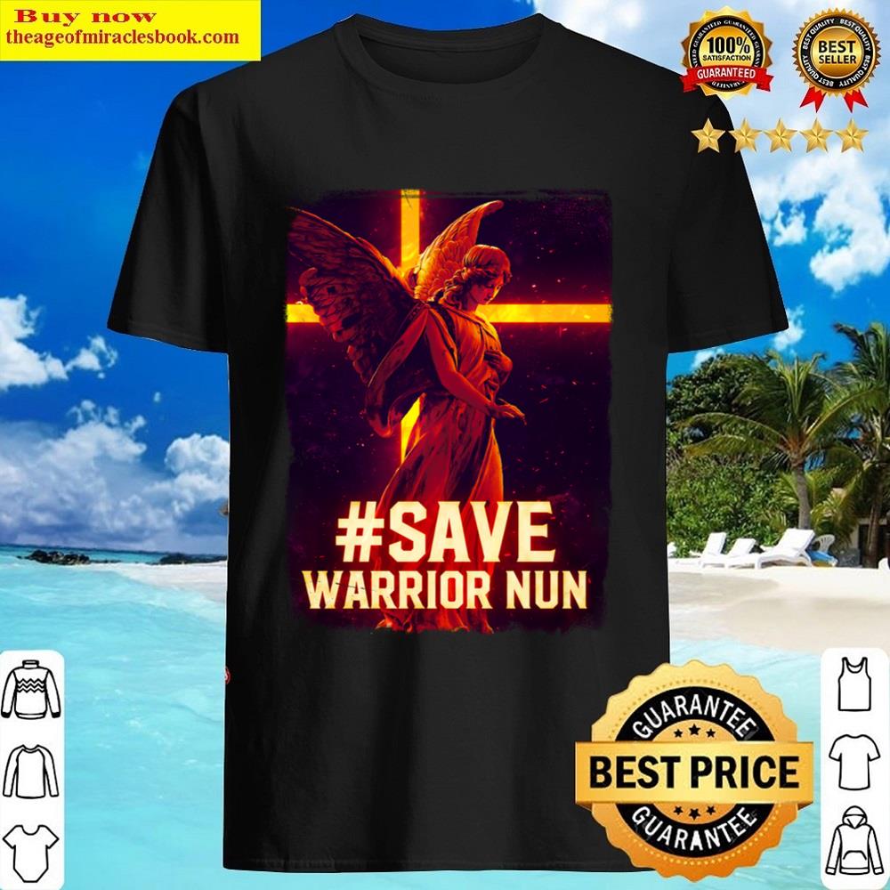 Save Warrior Nun (red) + Text Shirt