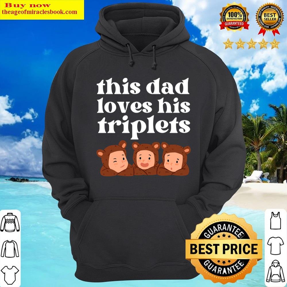 Alternative view of This Dad Loves His Triplets Essential Shirt