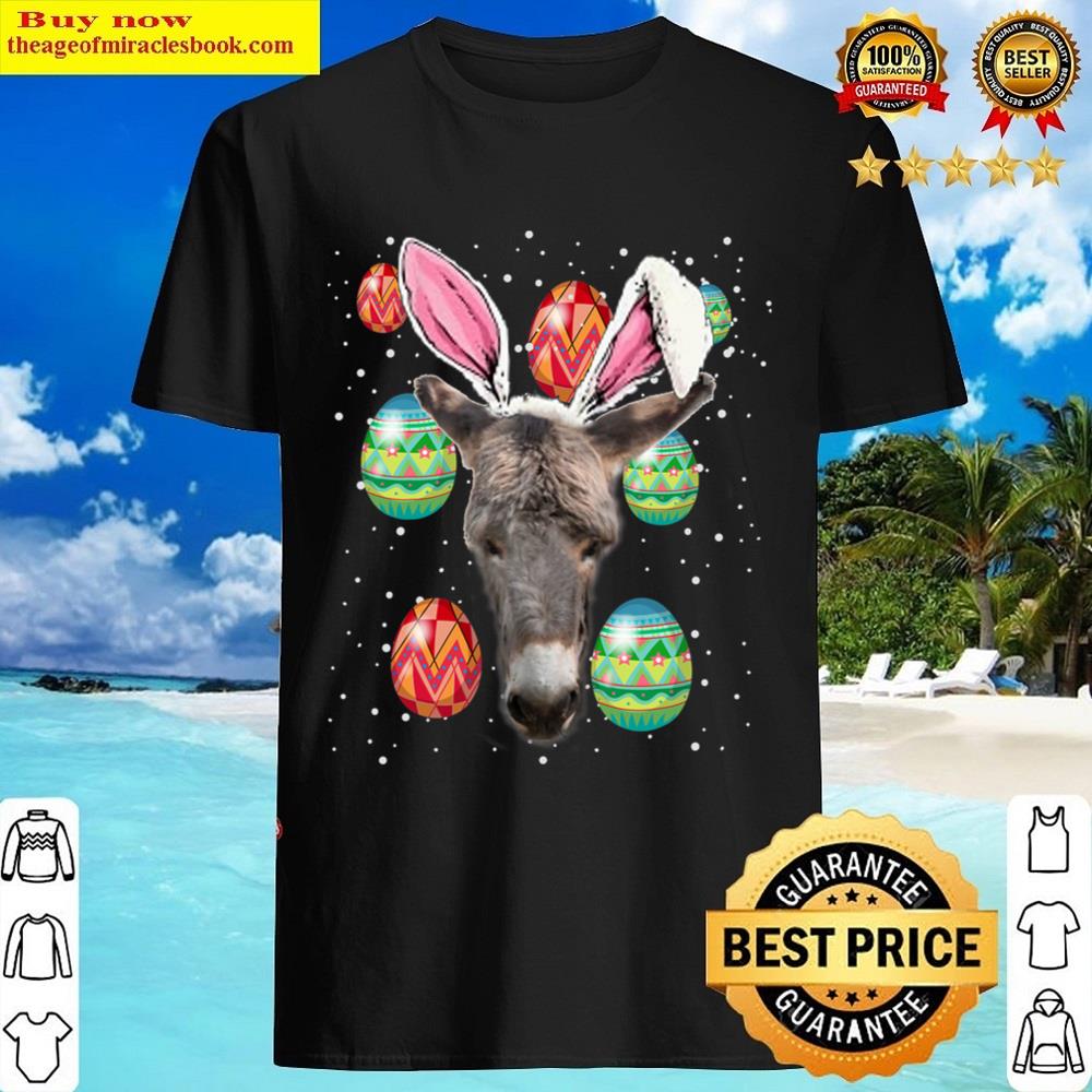 Easter Bunny Donkey Funny Farmer Easter Donkey Shirt