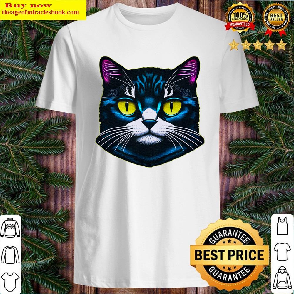 Cat With Bold Yellow Eyes Shirt