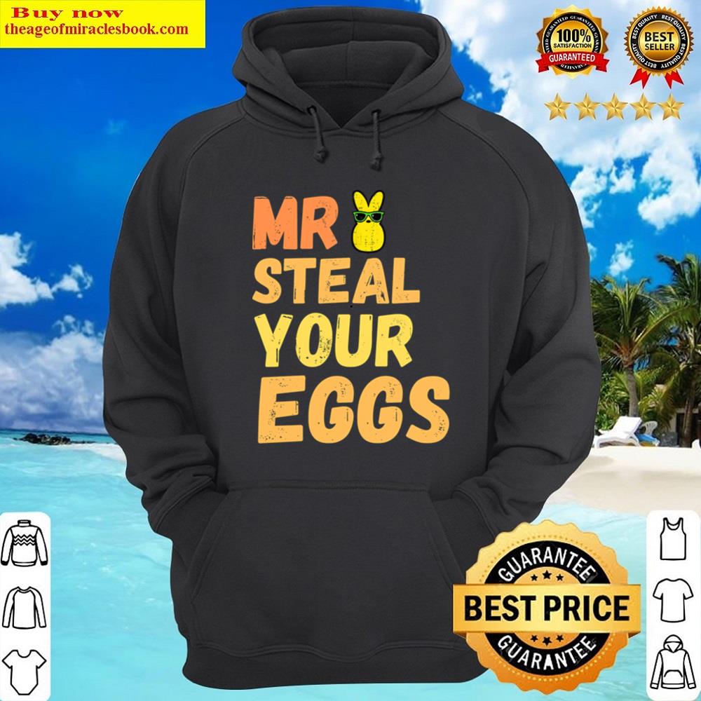 Alternative view of Mr Steal Your Eggs Easter Boys Shirt