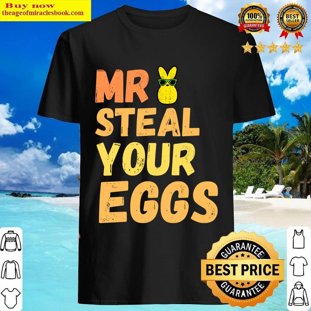 Mr Steal Your Eggs Easter Boys Shirt