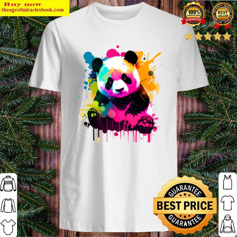 Wpap Spalsh Colorful Cute Panda Shirt