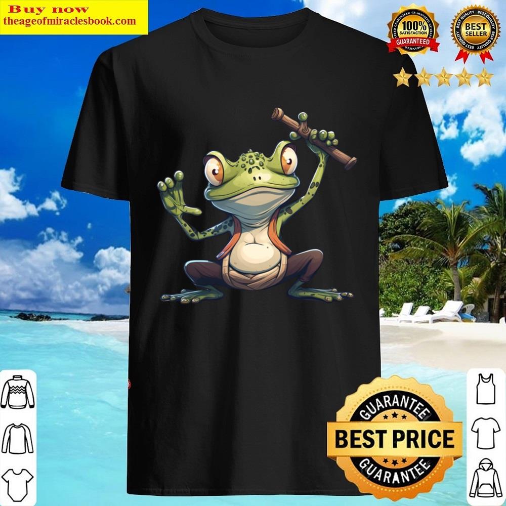 Yoga Frog Warrior Pose Shirt