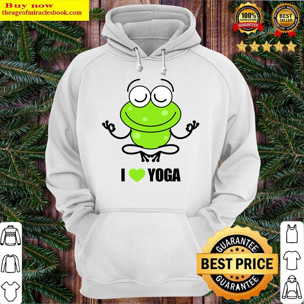 Alternative view of Yoga Frog Warrior Poset Shirt