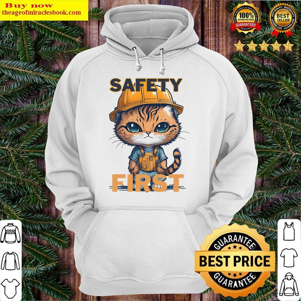 Alternative view of Hardhatwearing Cat Safety First Shirt