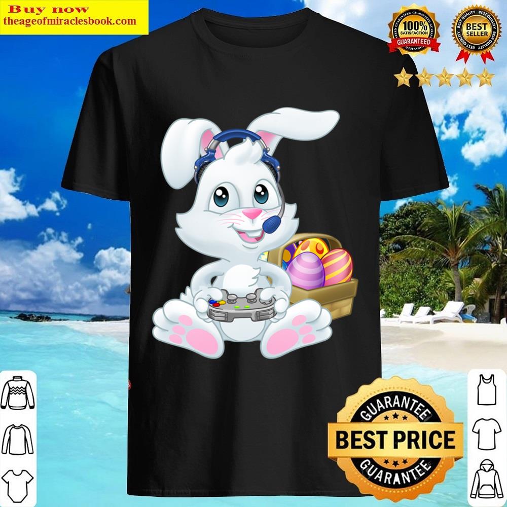 Gamer Easter Bunny Rabbit Video Game Player With Controller Shirt Gamer Easter Bunny Rabbit Video Game Player With Controller Shirt
