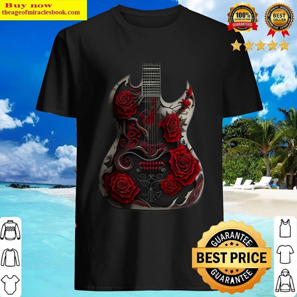 Gothic Style Electric Guitar Shirt Gothic Style Electric Guitar Shirt