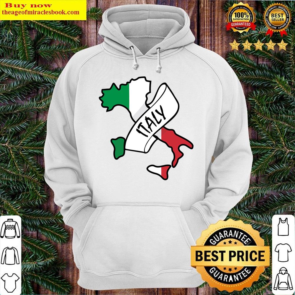 Alternative view of Italy Map With Flag Shirt