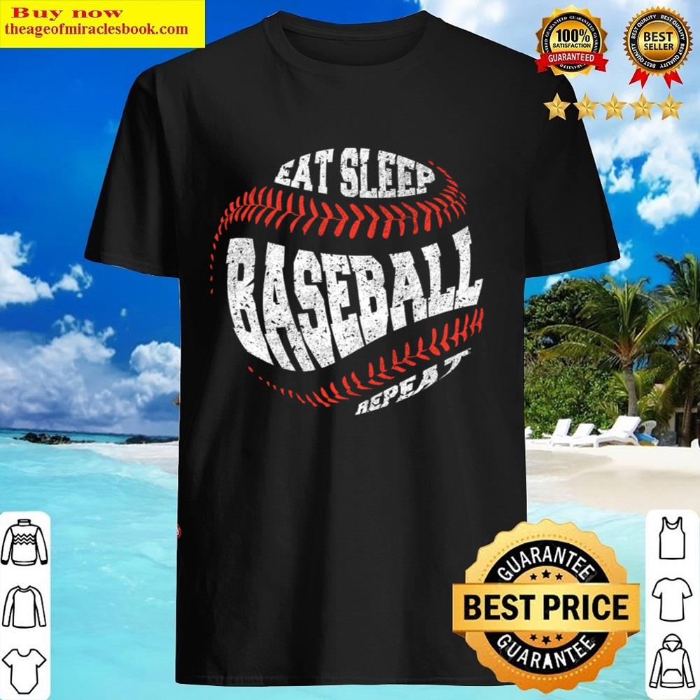 Eat Sleep Baseball Repeat Shirt