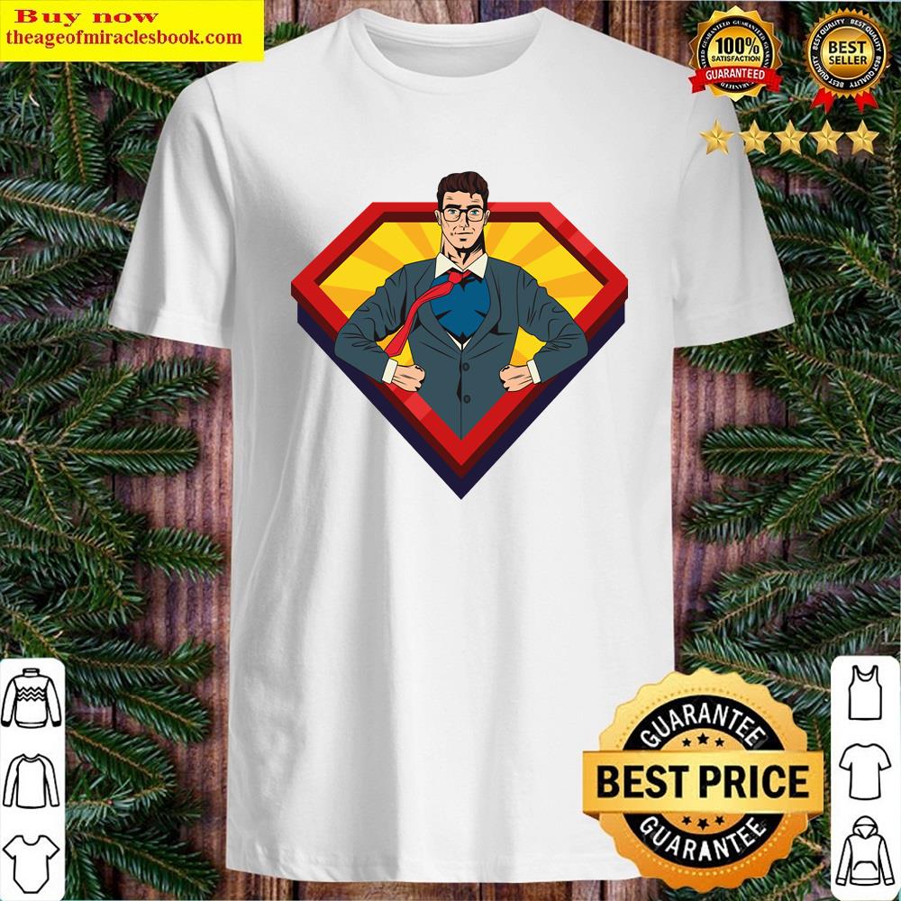 Superhero In Suit Shirt