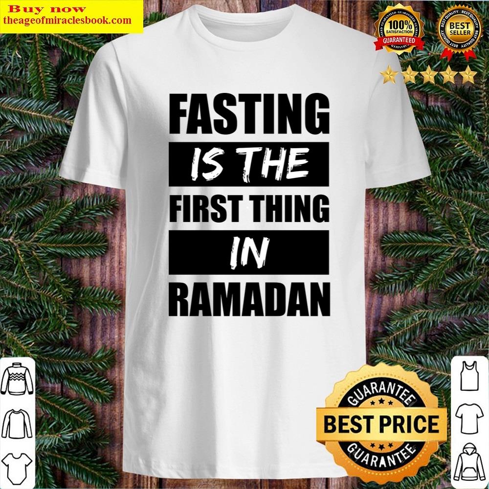 Ramadan Fasting Calligraphy Typography Design Shirt