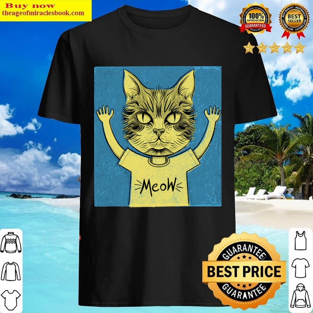 Surreal Meow Cat Head Shirt