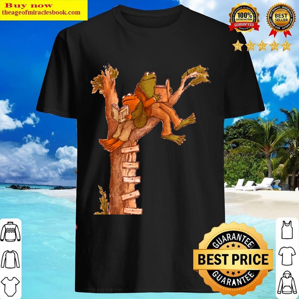 Frog And Toad Reading In Tree Shirt