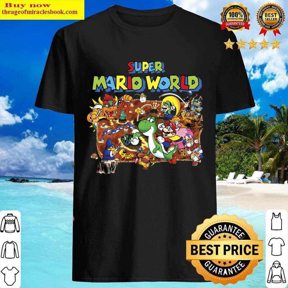 Super Mario World Retro Map Graphic Shirt