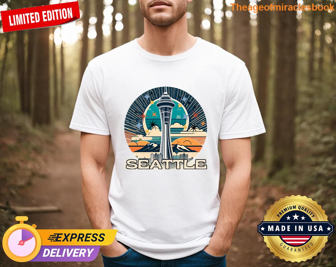 Awesome Retro Seattle Travel Retro T-shirt