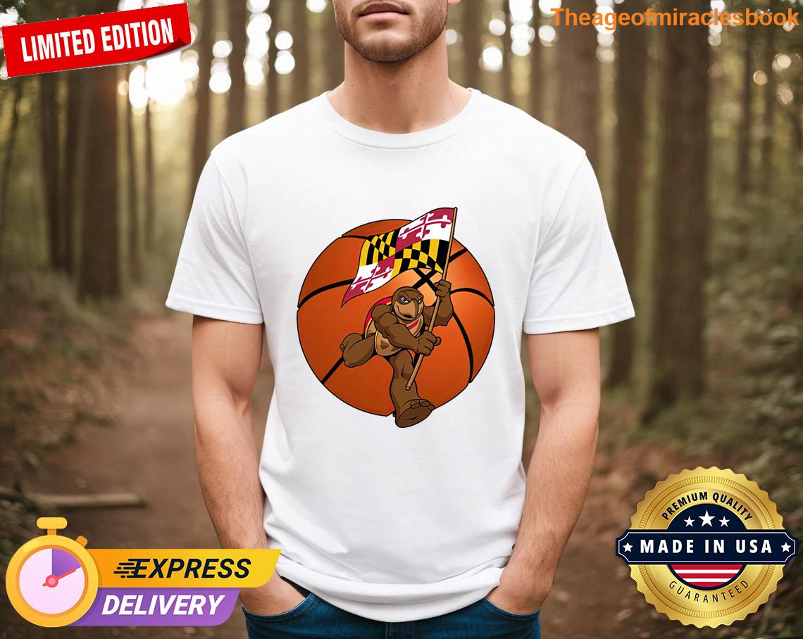 Funny Turtle Basketball Embroidered T-shirt