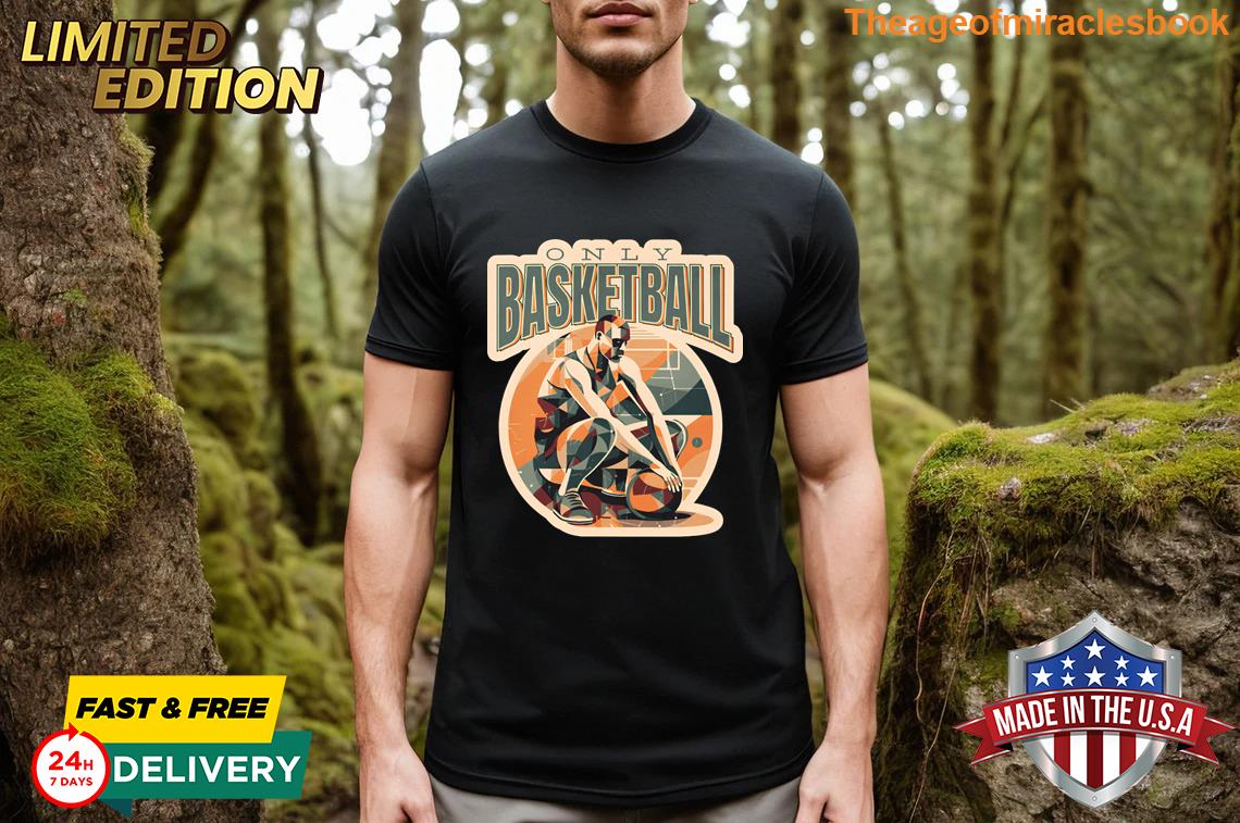 Top Basketball Player Geometric Embroidered T-shirt