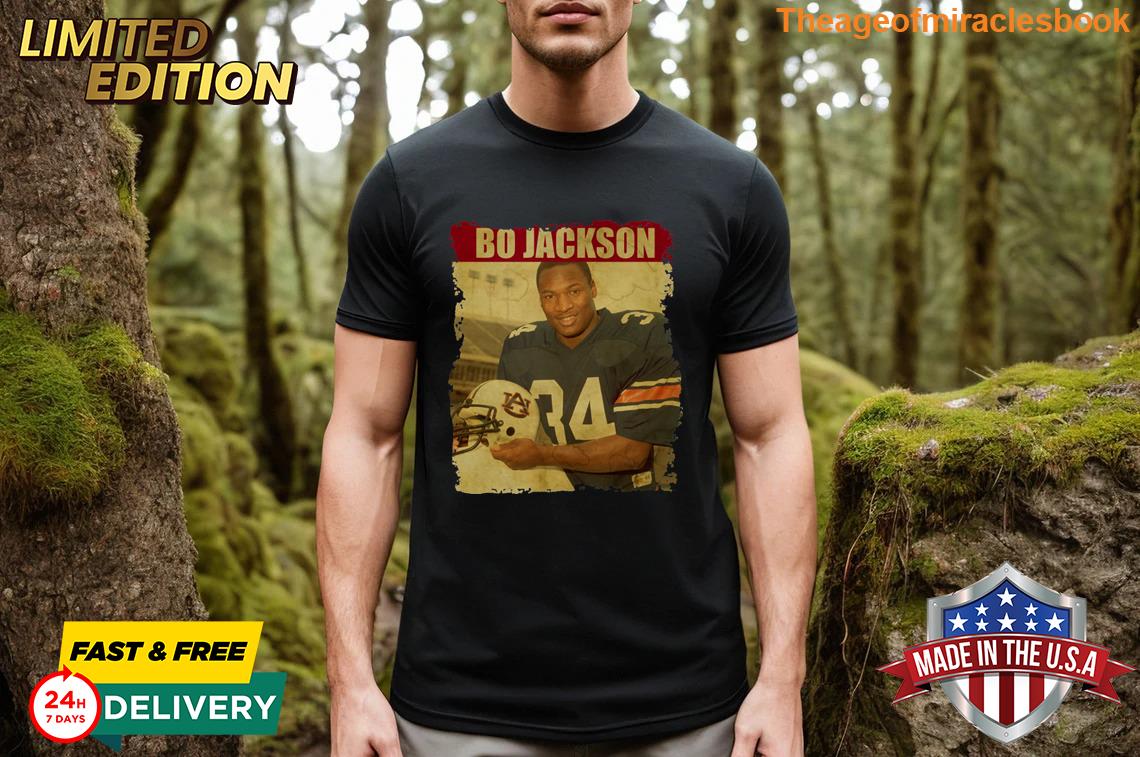 Angelic Bo Jackson Retro Style Personalized T-shirt