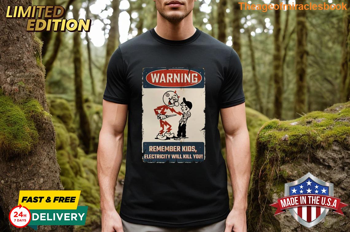 Pretty Warning Remember Kids Embroidered T-shirt