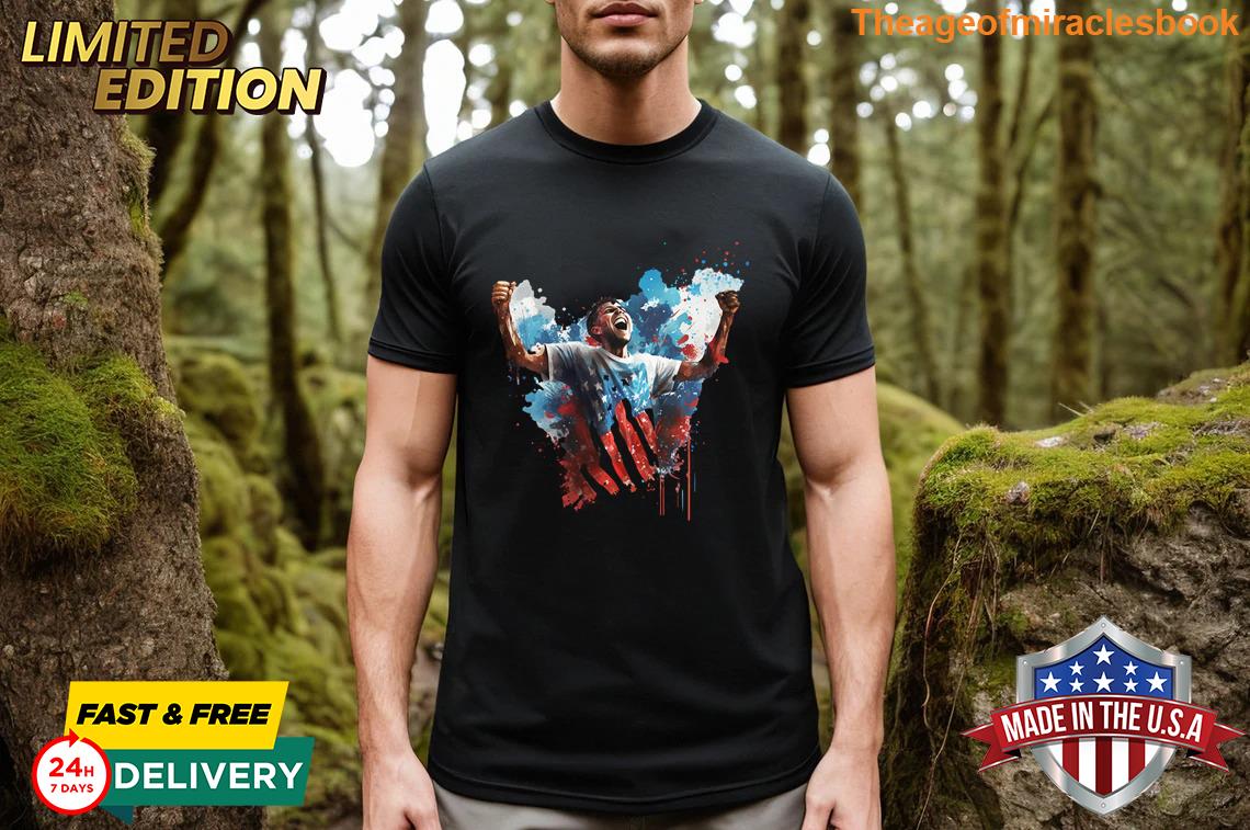 Dazzling American Men With Smile Vintage T-shirt