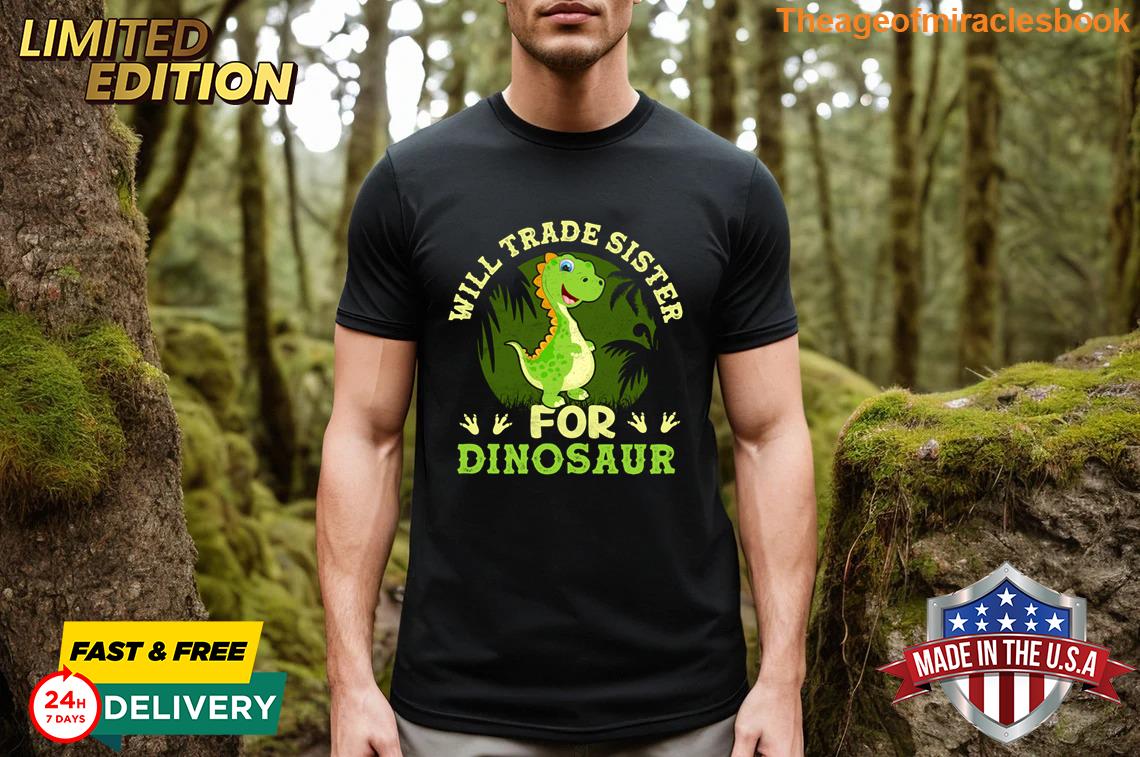 Awesome Dinosaur For Sister Funny Design Graphic T-shirt