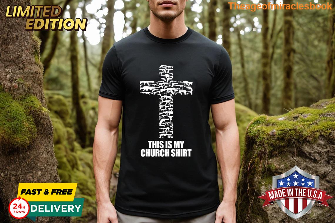 Lovely This Is My Church White Vintage T-shirt