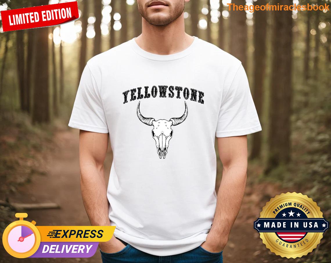 Appealing Yellowstone Cow Skull Clasics Quality material T-shirt