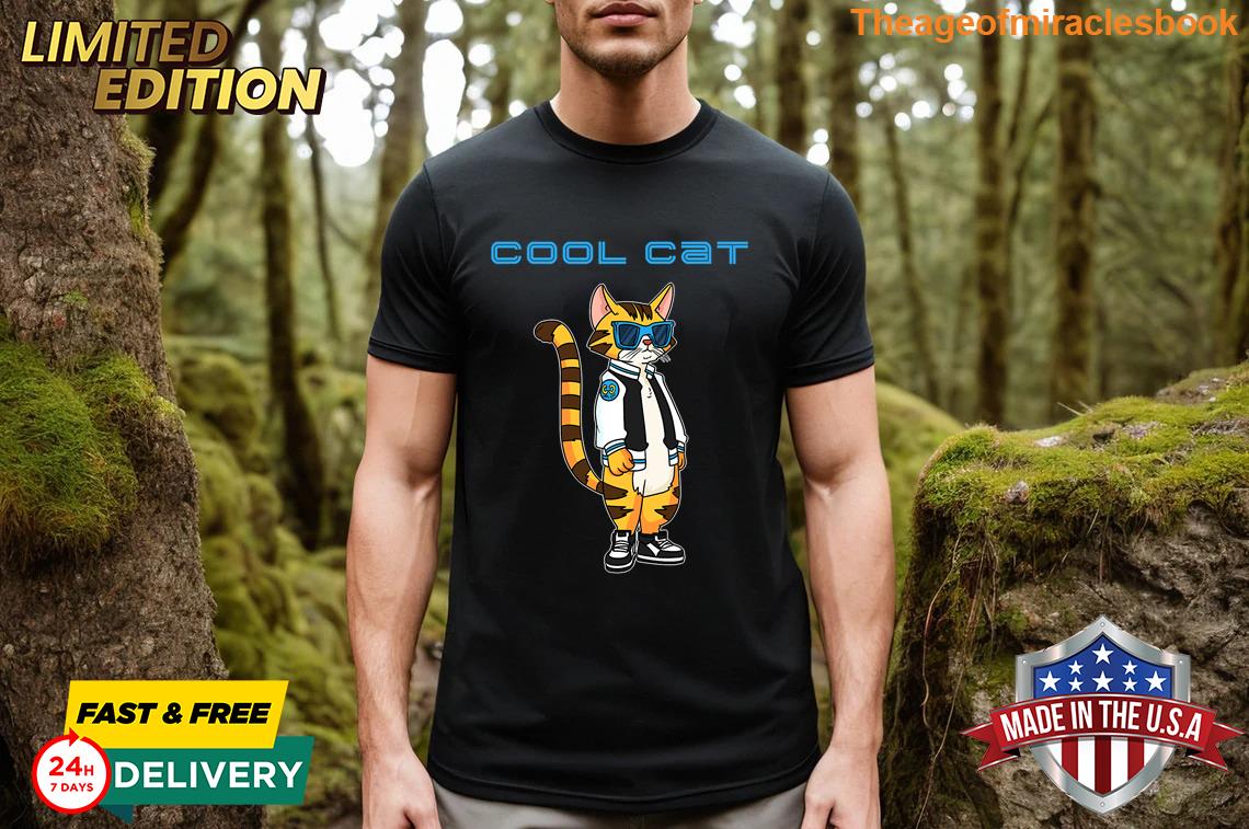 Funny Cool Cat Quality material T-shirt