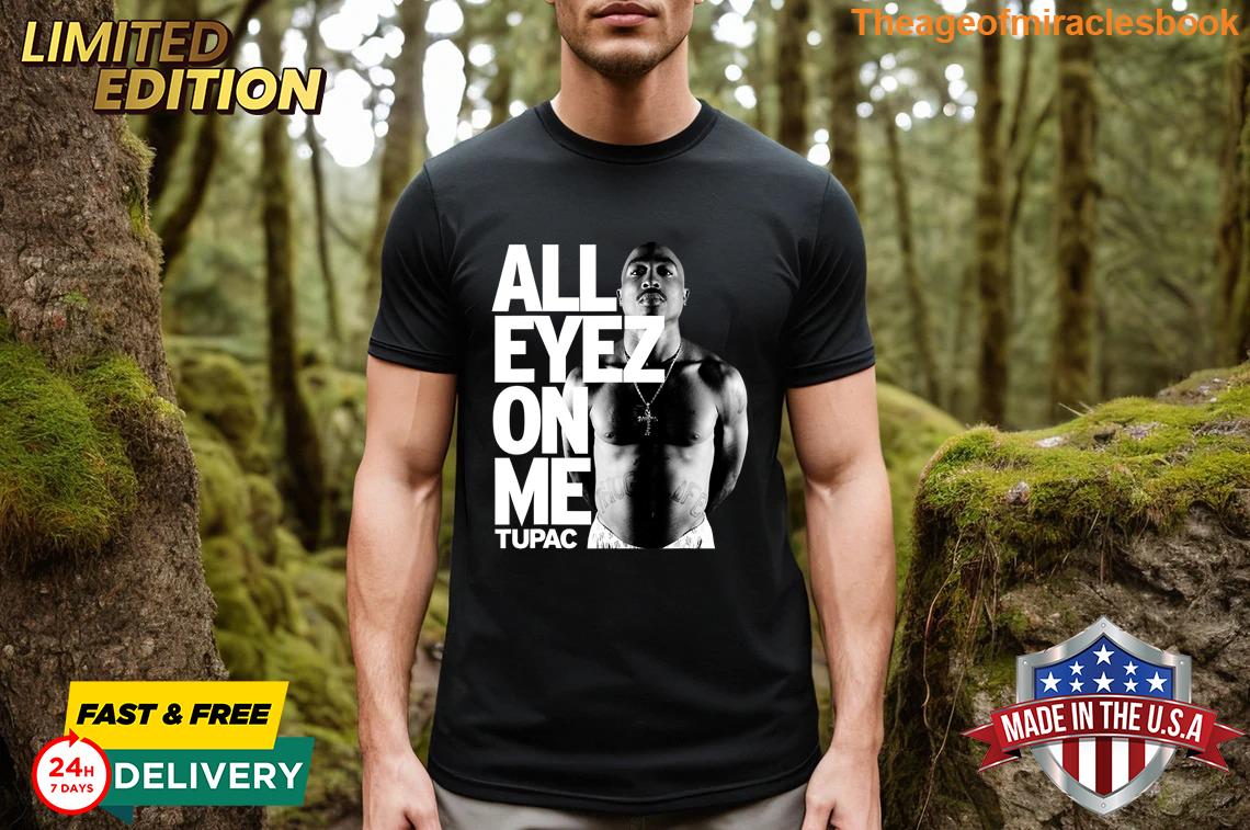 Angelic Tupac All Eyez On Me For men T-shirt